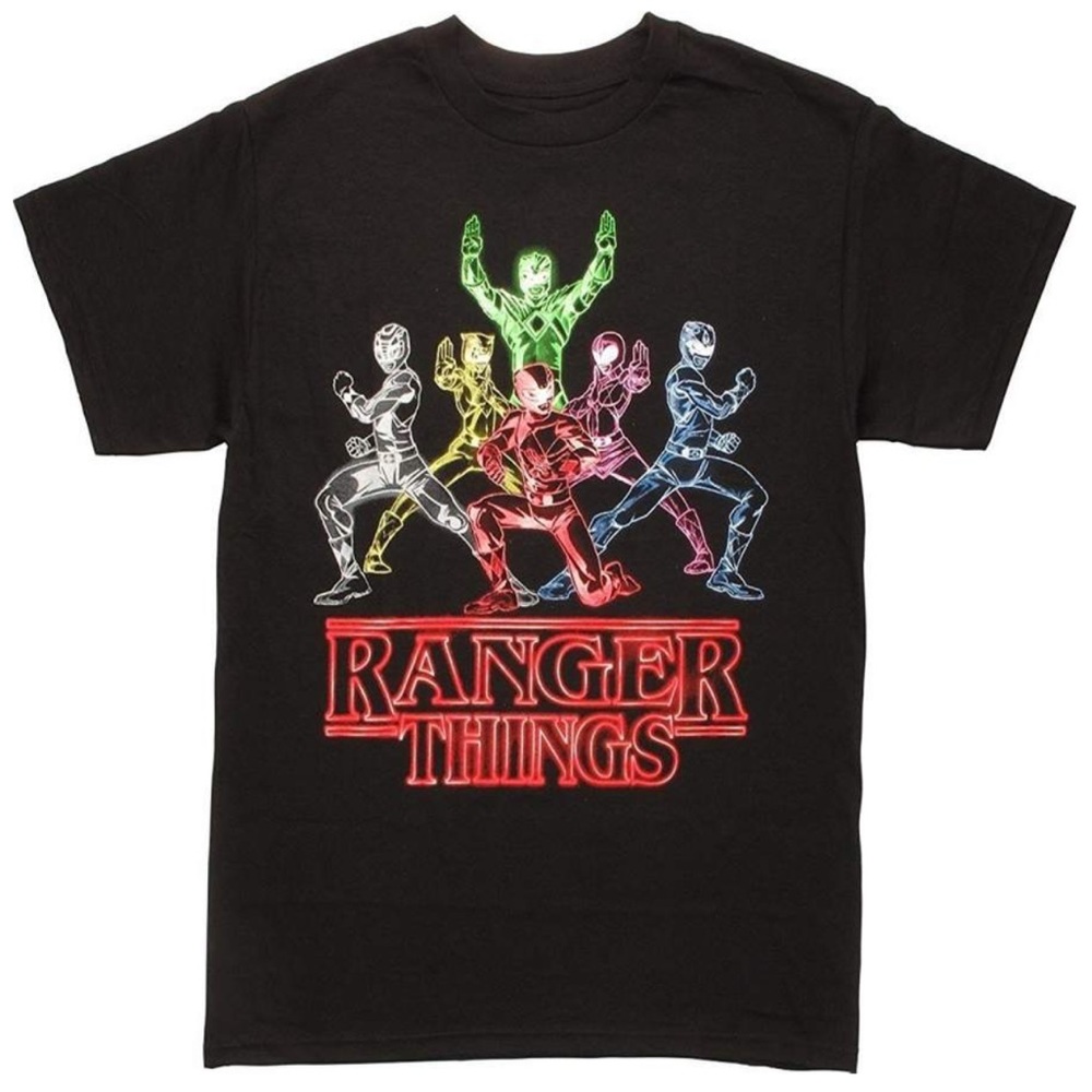 Ranger Things Power Rangers Graphic T shirt
